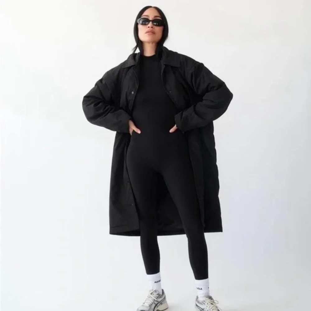 Adanola X Steph Shep Full Length Coach Jacket Size M NWT
